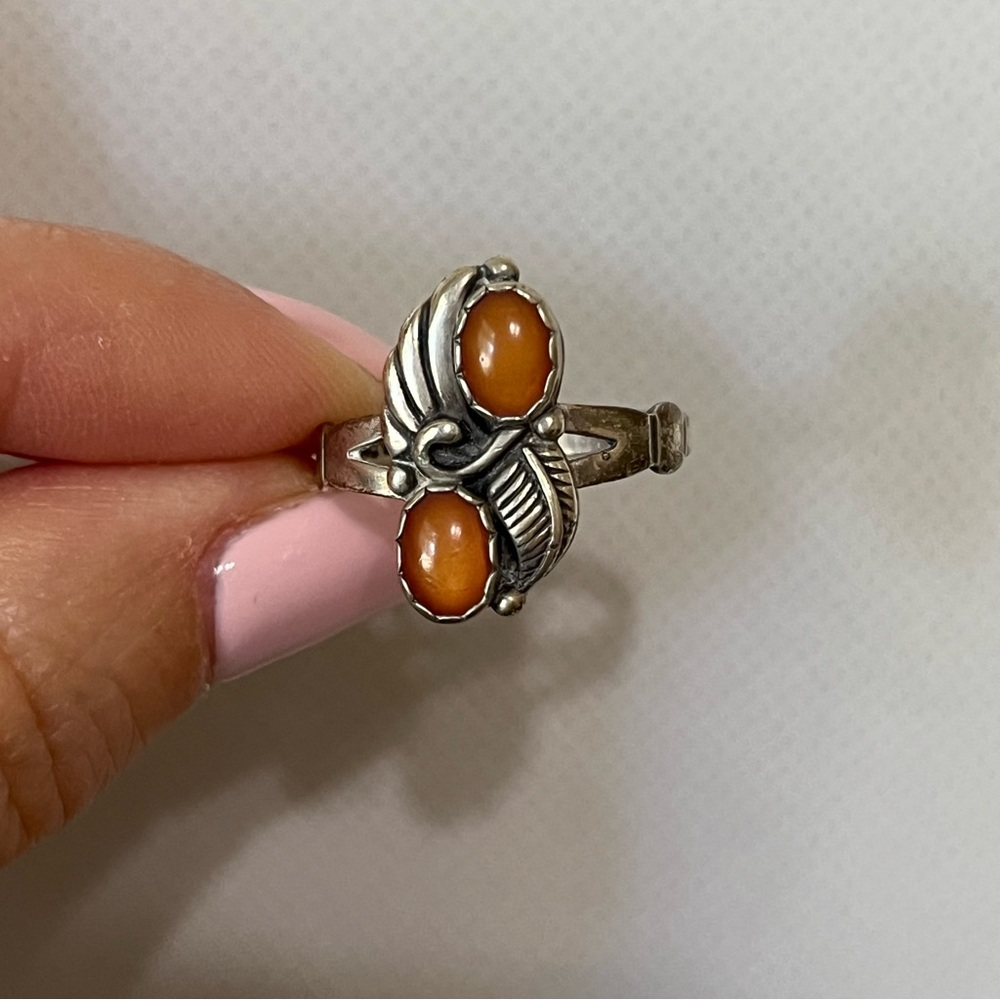 Beautiful Vintage Sterling Silver Navajo Ring